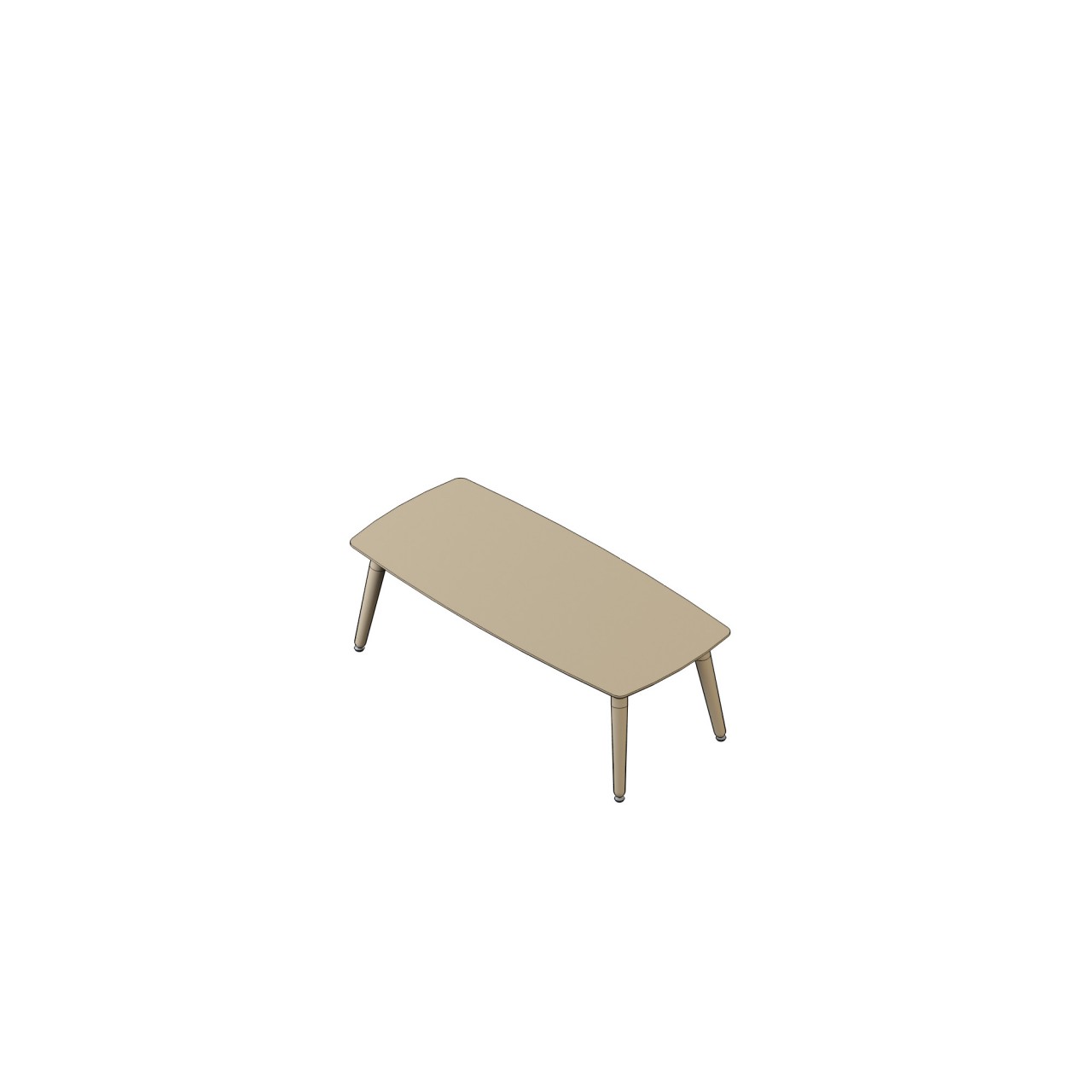 madmen tables - MM-7
coffee table, square,
convex perimeter